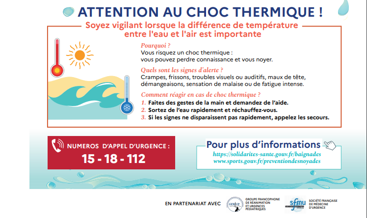 Baignades attention en cas de frotes chaleurs 2