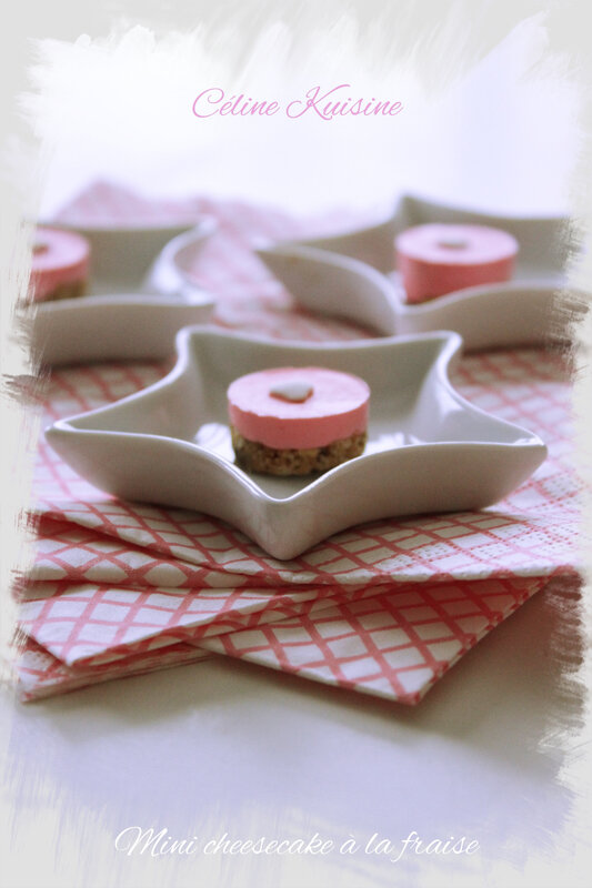 mini cheesecake a la fraise 1