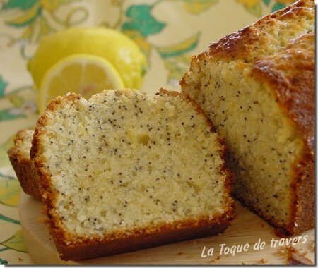recettes dessert Cake au citron et au pavot