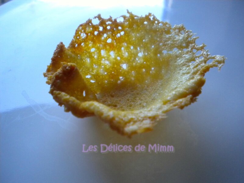 Comment faire des corolles en tuile de parmesan 9