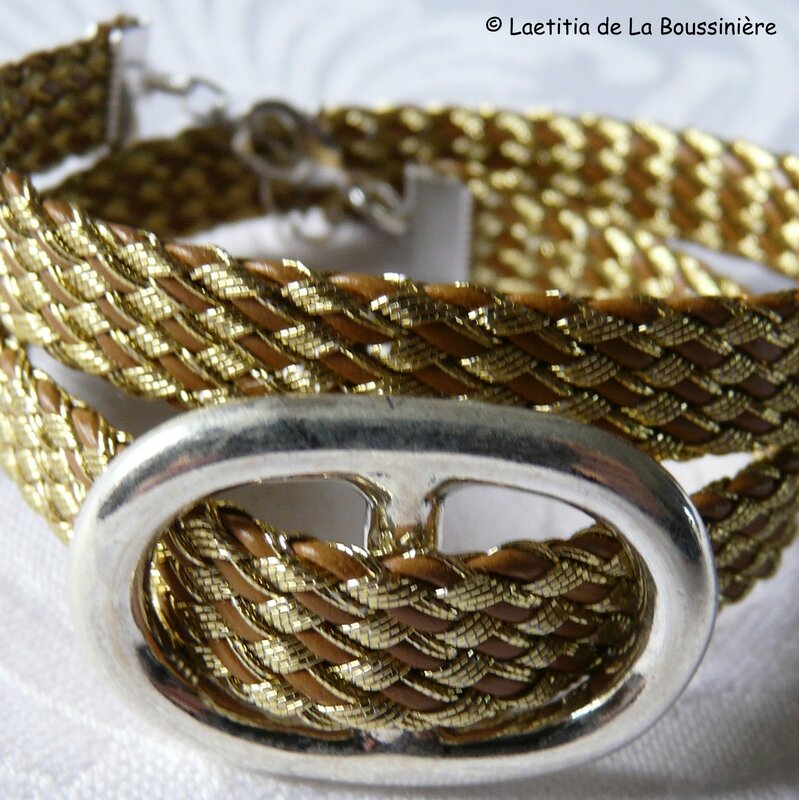 Bracelet Grain de Café (doré)