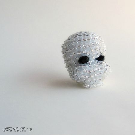 crane de cristal en perle crochet 2