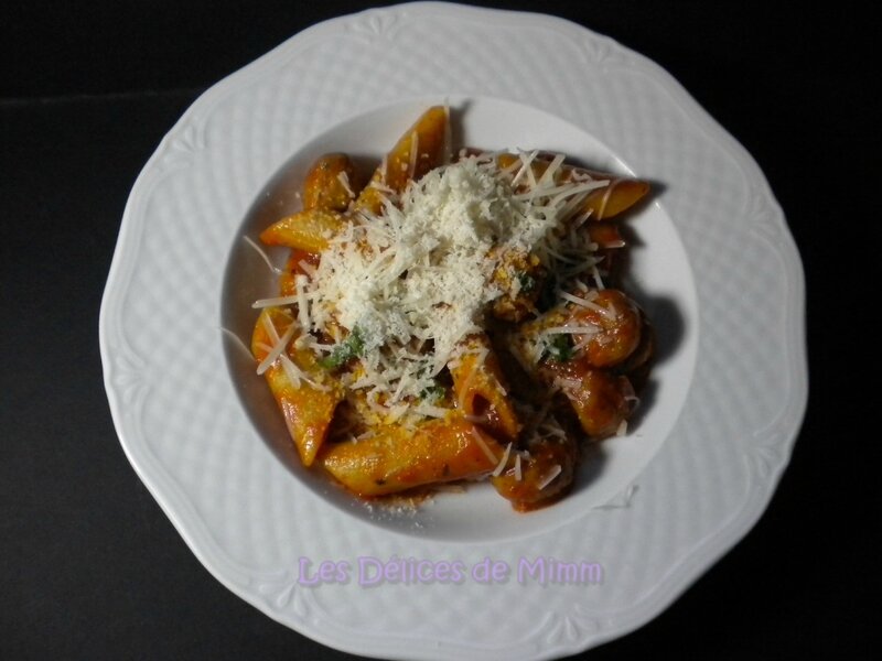 One pan pasta aux petites boulettes 2