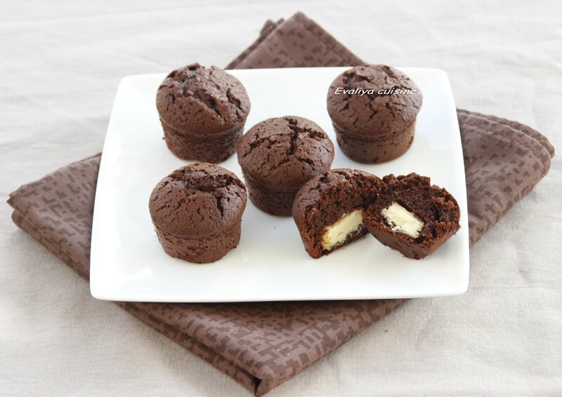 Minis muffins chocolat noir et blanc