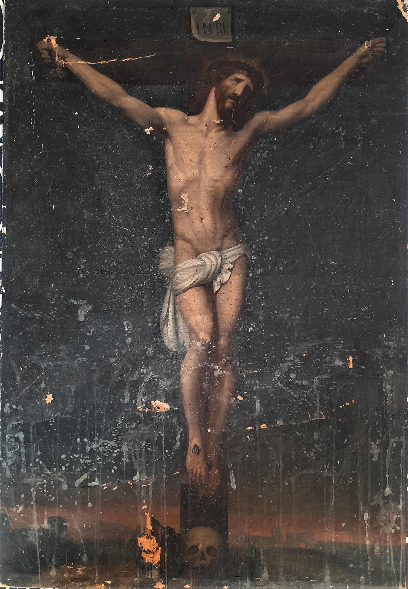 Christ sur la croix av restauration