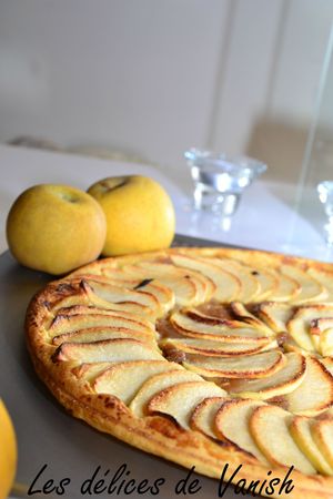 tarte aux pommes et pâte speculoos- dessert rapide