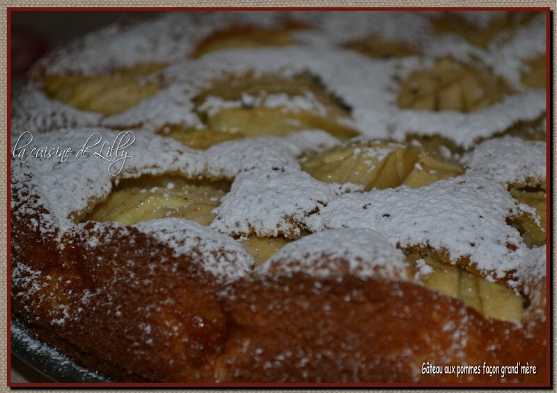 gâteau aux pommes façon grand'mère