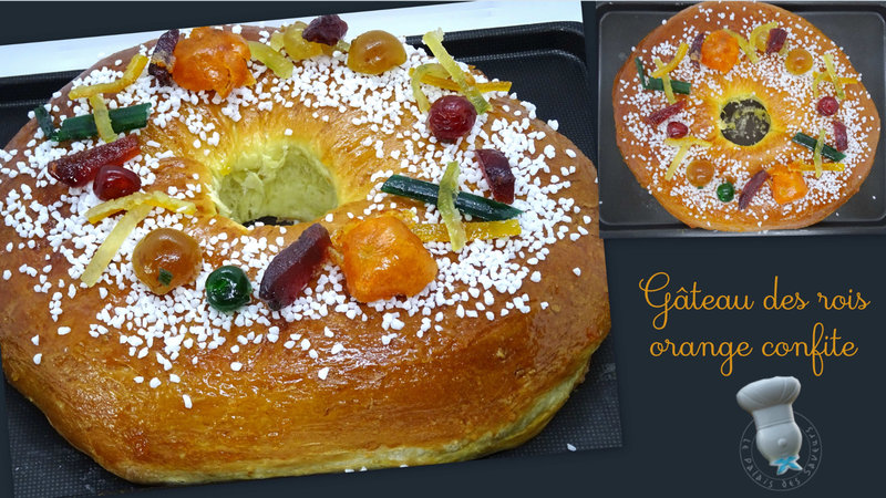 Gâteau des rois orange confite