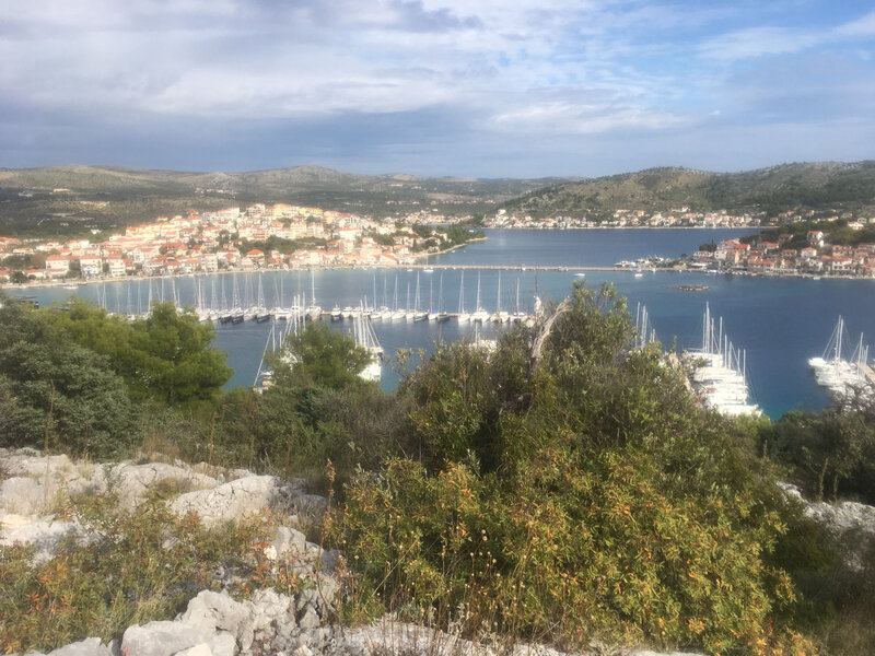 Rogoznica, vue de la pinède au-dessus de la marina jeudi 31 octobre 2019 (3)