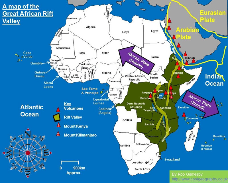 african-rift-valley-map en quête d'Ethiopie 212 K°