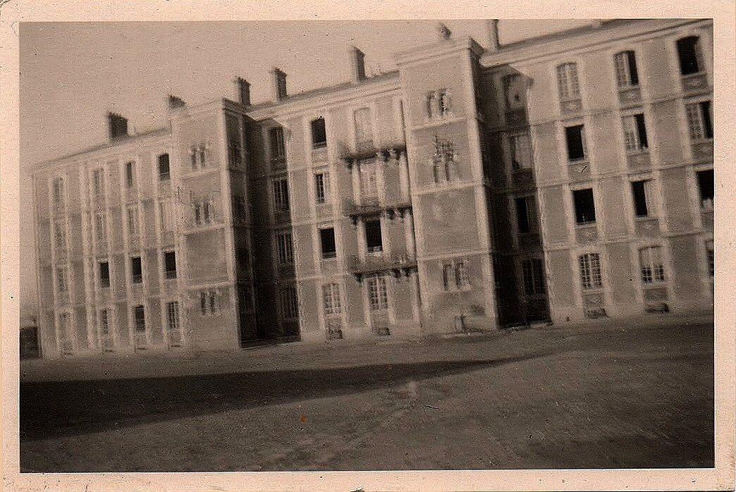 03 Caen, Quartier Claude Decaen, les bâtiments principaux, arrière, 1940-1944