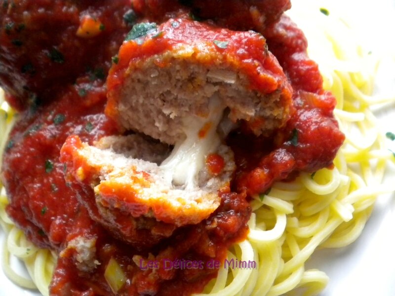 Boulettes de viande farcies au fromage « Filante » 4
