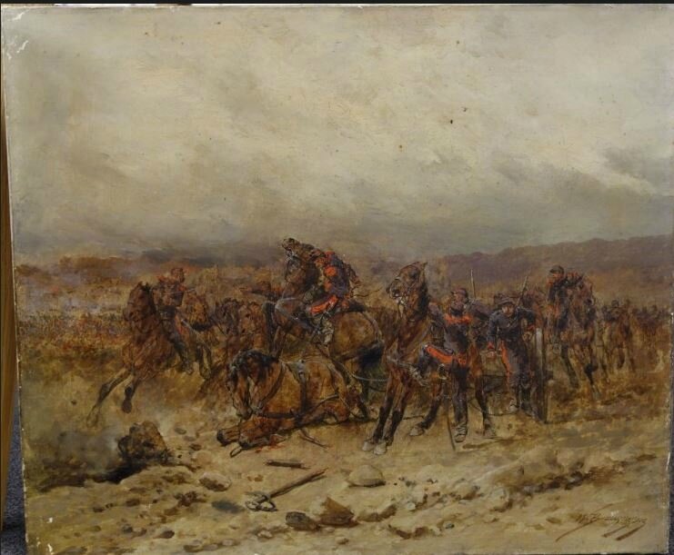 Beauquesne, convoi d'artillerie