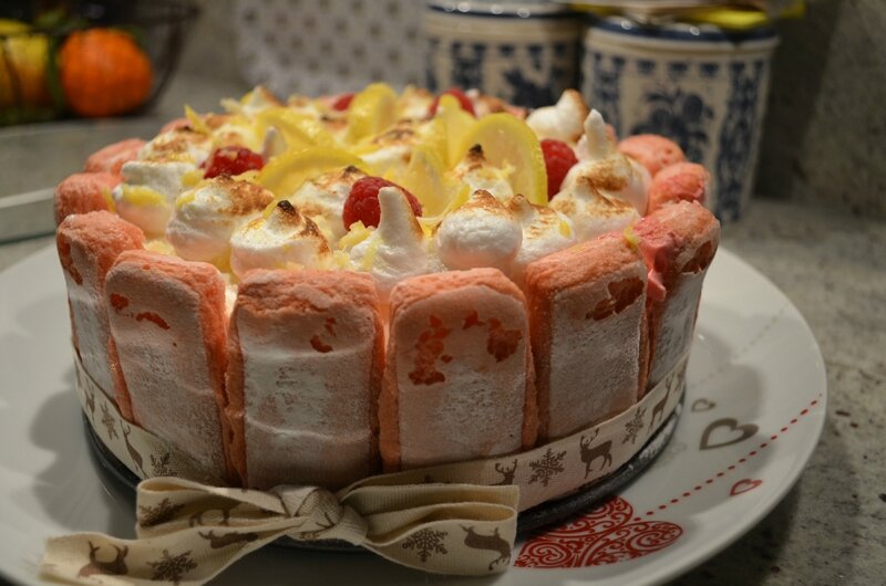 bavarois citron framboises