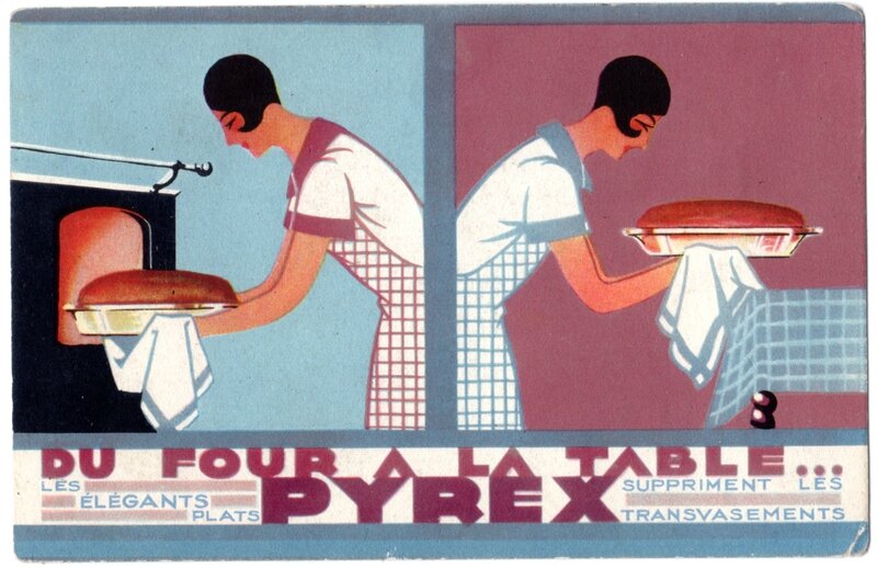 1945 Pyrex du four a╠Ç la table HD