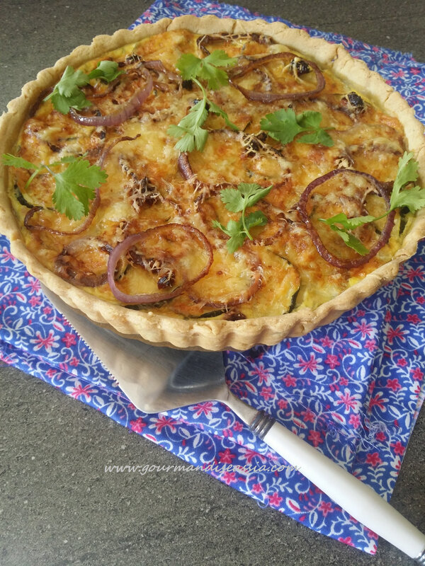 tarte Orientale à la courgette et tahin