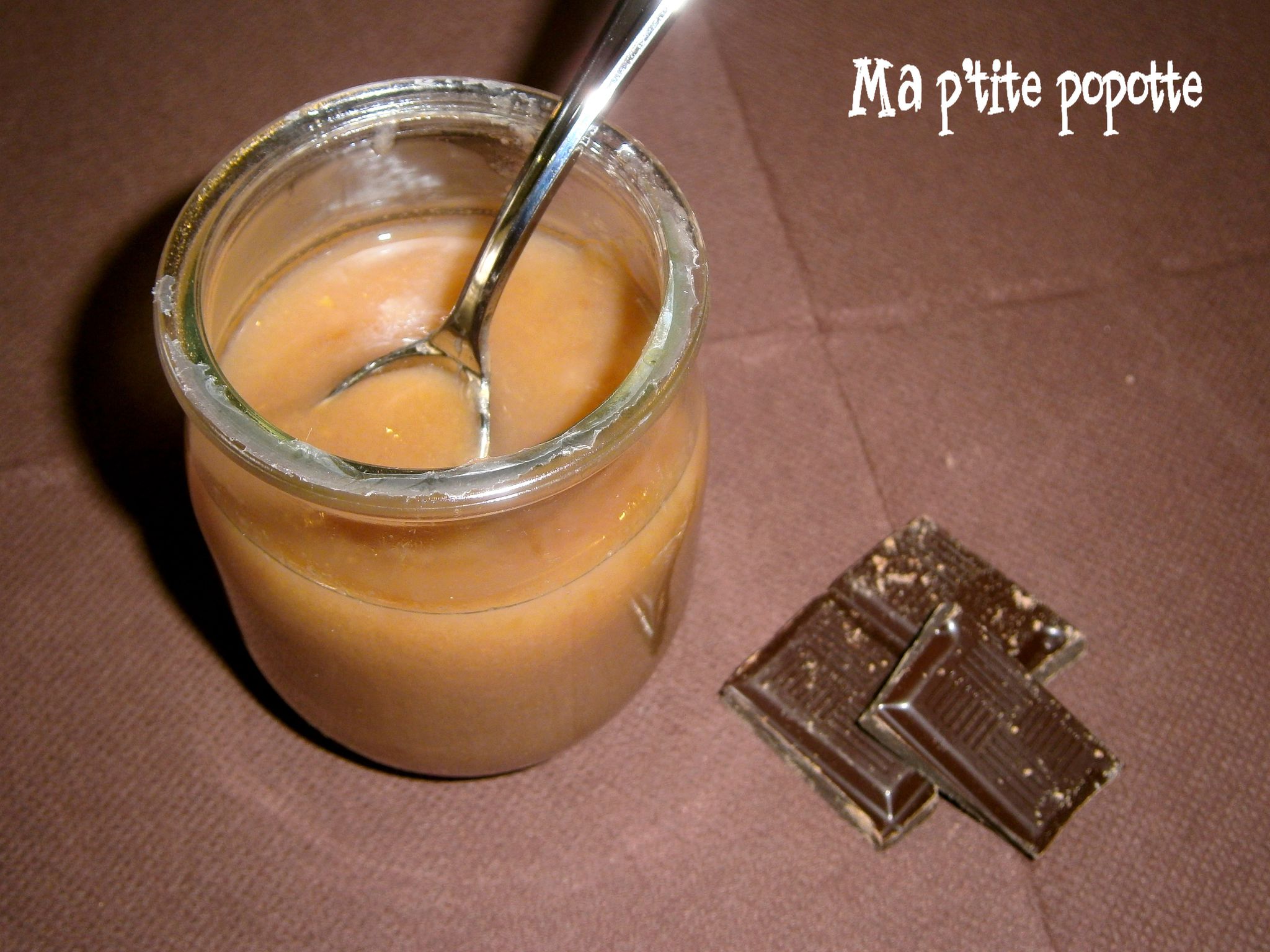 Compote banane & chocolat Ma p'tite popotte