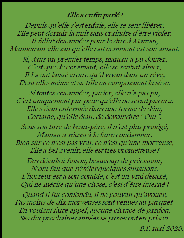 Elle a enfin parlé m31