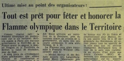 1967 12 22 Belfort Flamme Olympique L'Alsace 2R