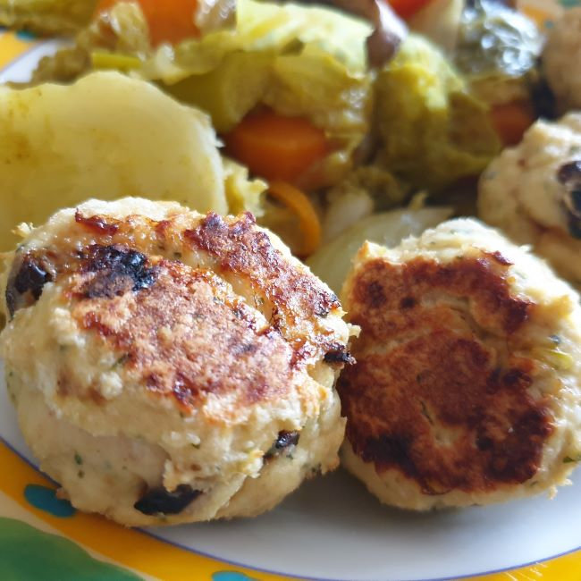 boulettes poulet-feta-tomates séchées;!!