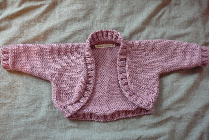 tricot bolero bebe