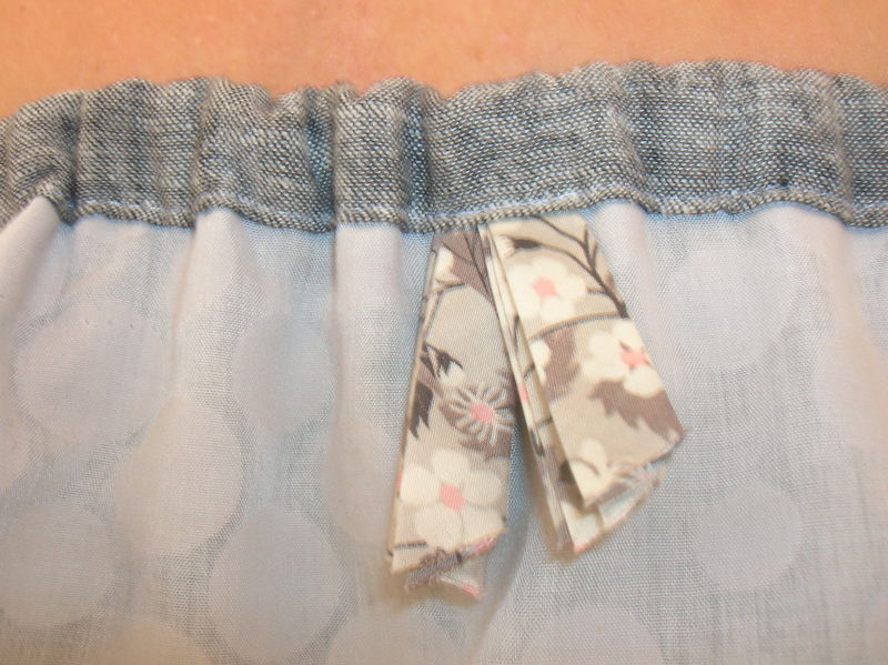 voile coton gris pois et lin gris chiné