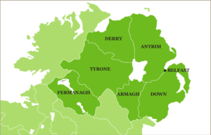 northern ireland map