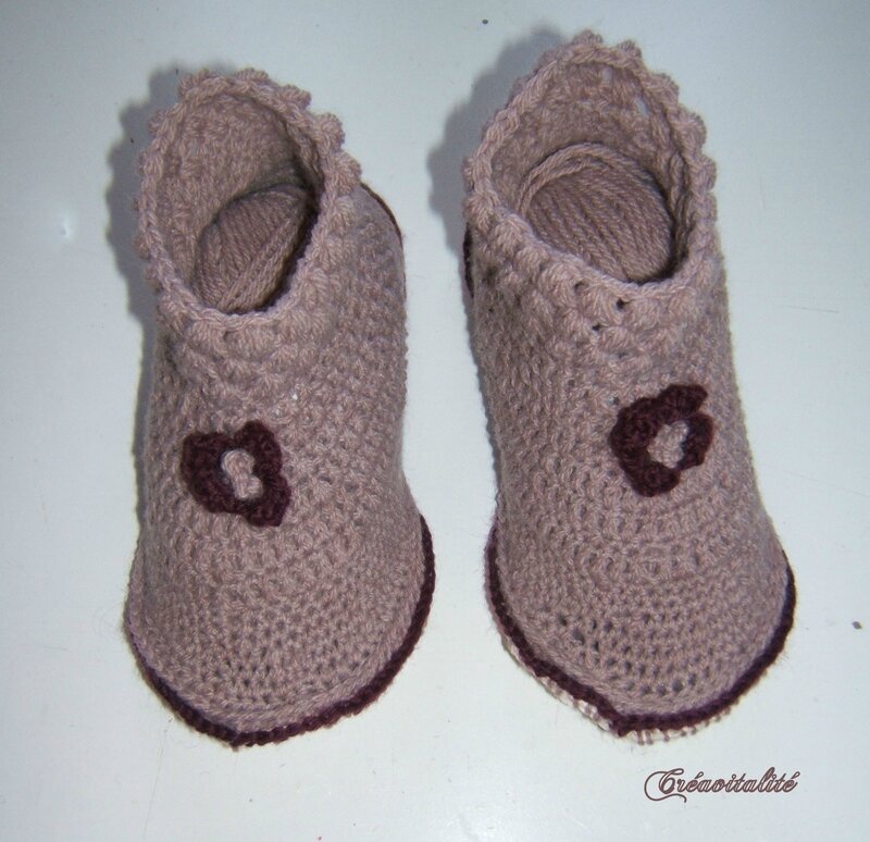 chaussons crochet 6