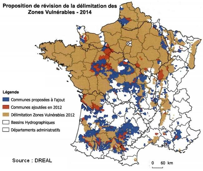 Nitrates Proposition zones vulnérables 2014