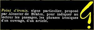 Point d'ironie