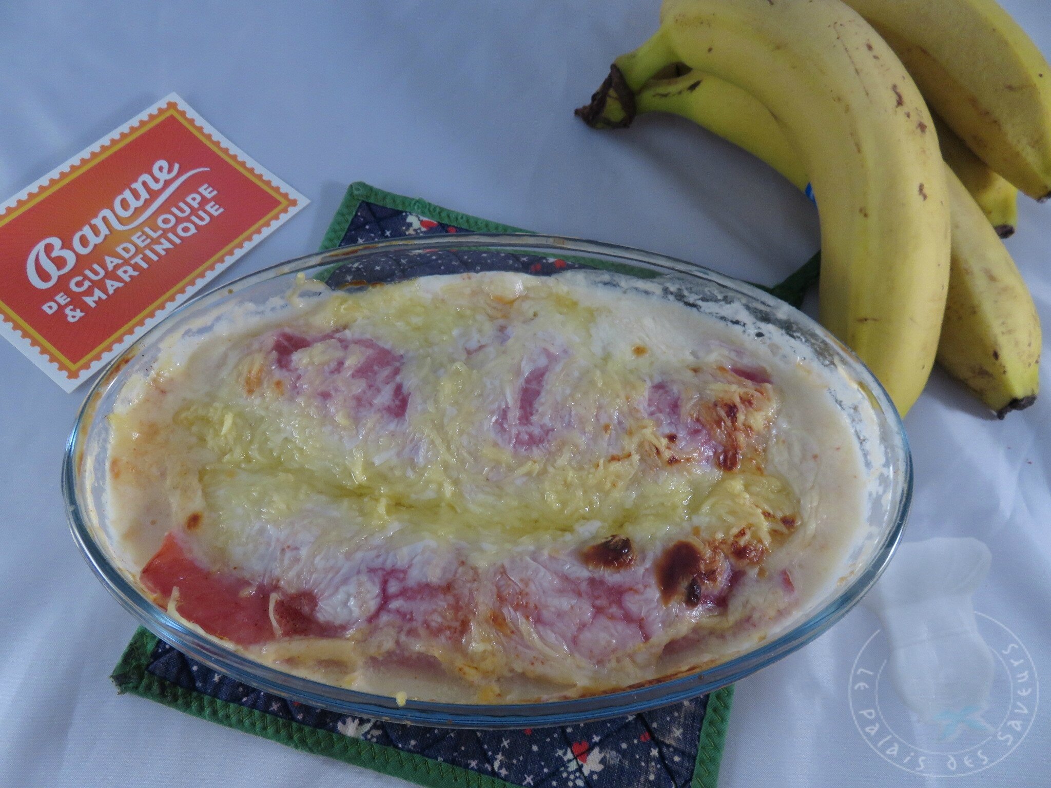 Gratin de bananes au jambon
