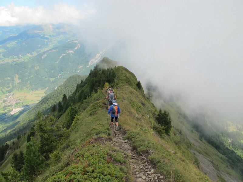 départ de l' arête de Rocher Prani