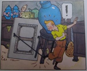 Tintin est maladroit