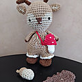 #Crochet : Créez vos animaux <b>Amigurumi</b> #15 Le cerf sympathique