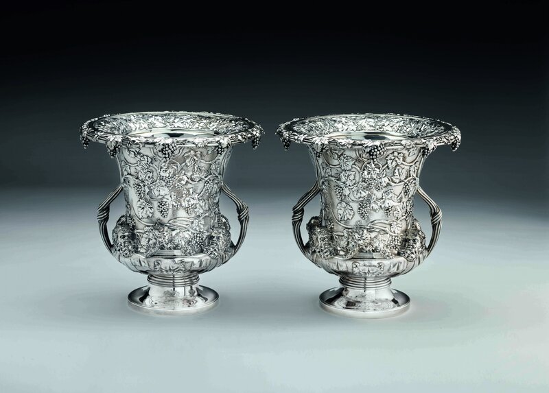 George IV silver wine coolers, 1829