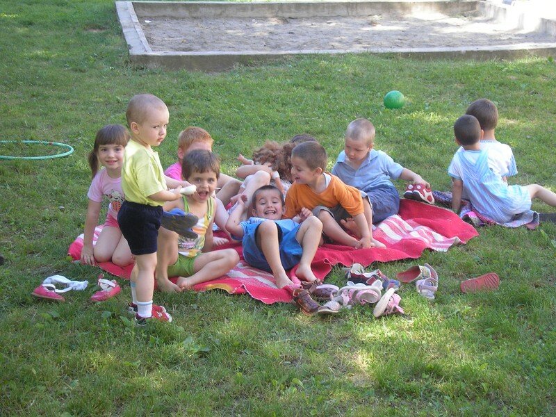 Outside on a summer's day