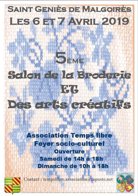 affiche salon broderie 2019