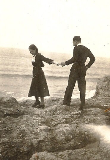 1938 03 22 Denise & Philippe à Pâques 1931