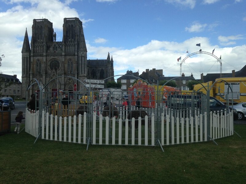 cirque Thierry Zavatta place Carnot Avranches juillet 2015 ménagerie autruches