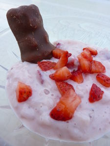 Riz au lait aux fraises et aux oursons guimauves recettes Oursons à la guimauve