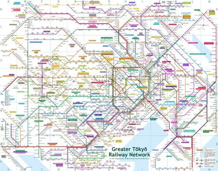 Toutes les lignes de Tokyo