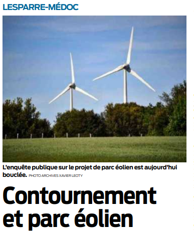 2019 12 21 SO Lesparre Contournement et parc éolien