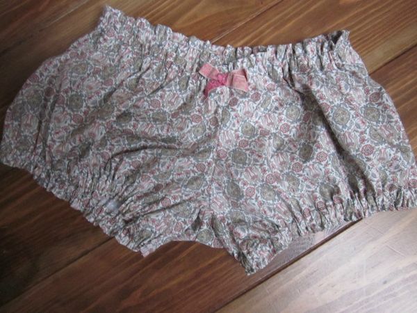 Culotte en coton imprimé rose beige gris - taille S