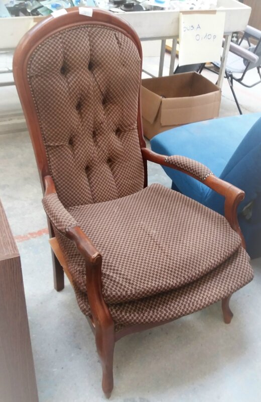 fauteuil style voltaire dans son jus