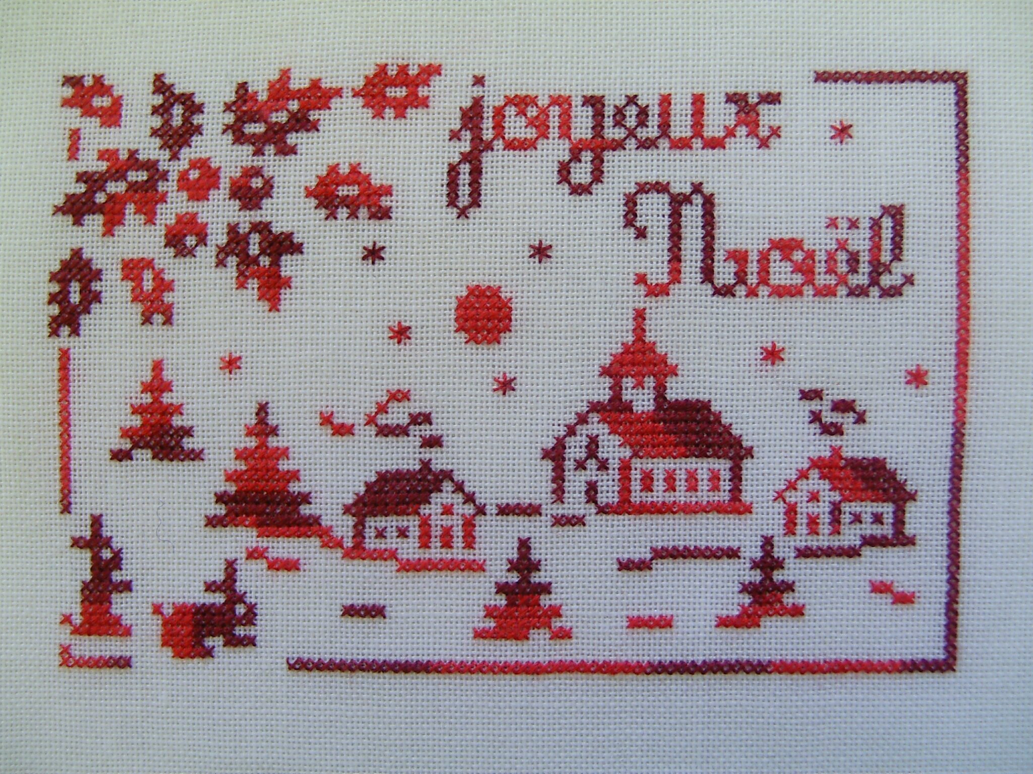 broderie 3ème surprise de l'avent 2016
