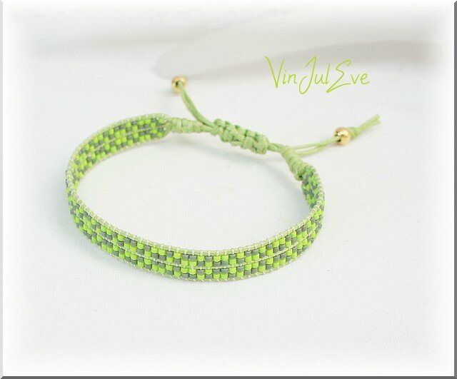 bracelet Loom petit vert