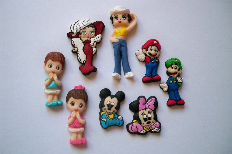 Little Boy, Little Girl, Baby Mickey, Baby Minnie, Betty Boop, Mario et Luigi Bros 