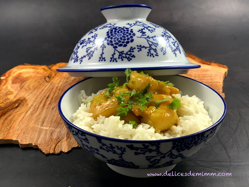 Curry de crevettes au lait de coco 3