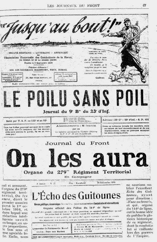 Journaux du front9