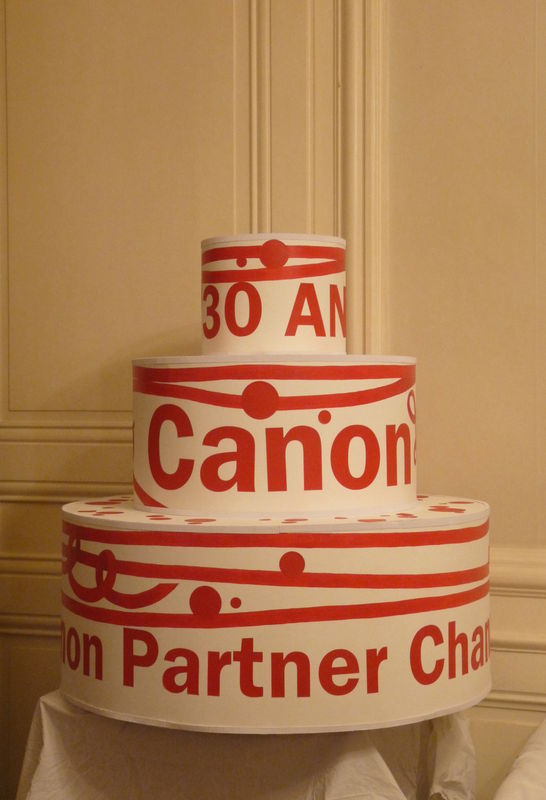 Réalisation sur commande de gâteau d'anniversaire en carton
